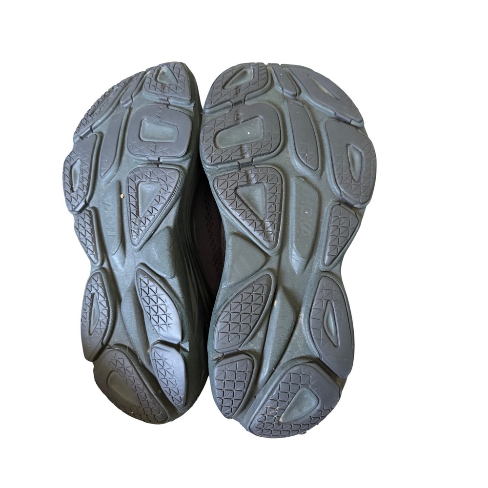 Hoka Bondi 8 Womens 11D Wide Running Shoes Triple Black Sneakers comfort cushion - Picture 7 of 7